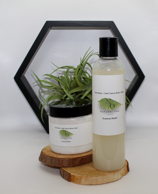 Sea Moss + Oats Face & Body Cream Eczema Relief Set